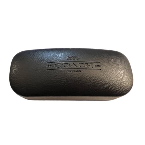 Coach Eyeglass Case Hard Clam Shell Sunglasses Black - Picture 4 of 7